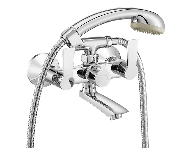 Wall Mixer telephonic shower arrangement