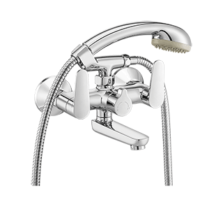 Wall Mixer telephonic shower arrangement