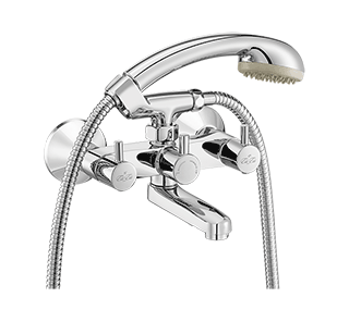 Wall Mixer telephonic shower arrangement